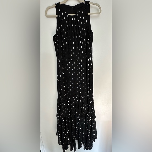 Wedding Guest Dress | Betsy & Adam | Black | Handkerchief Hem - Picture 4 of 5